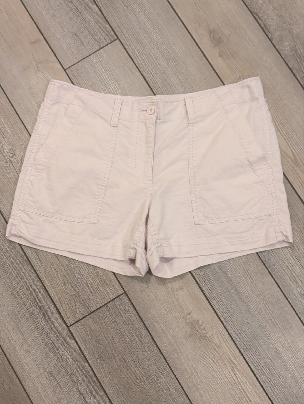 LOFT Light Lilac Cotton Shorts
